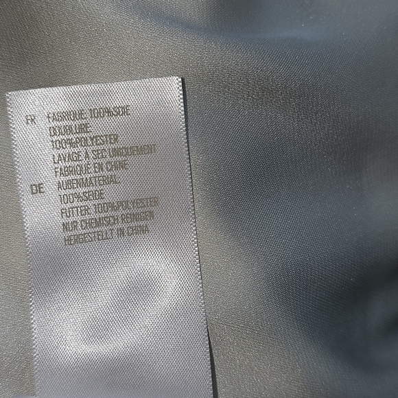 Fossil Silk Striped Mini Skirt Sz 4 Skater,Preppy - Picture 12 of 13